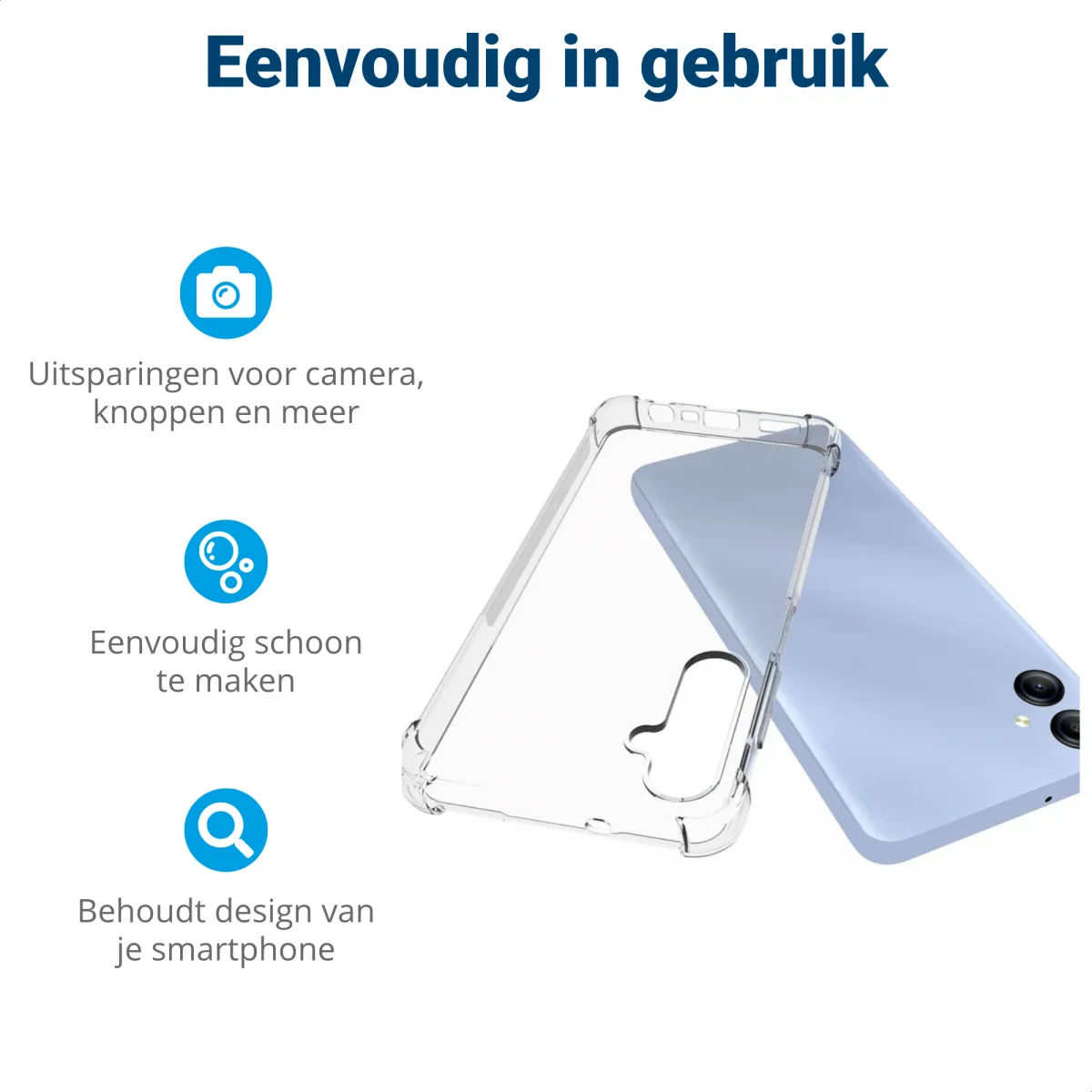 Samsung Galaxy A05 Hoesje Schokbestendig en Dun TPU Transparant afbeelding 4
