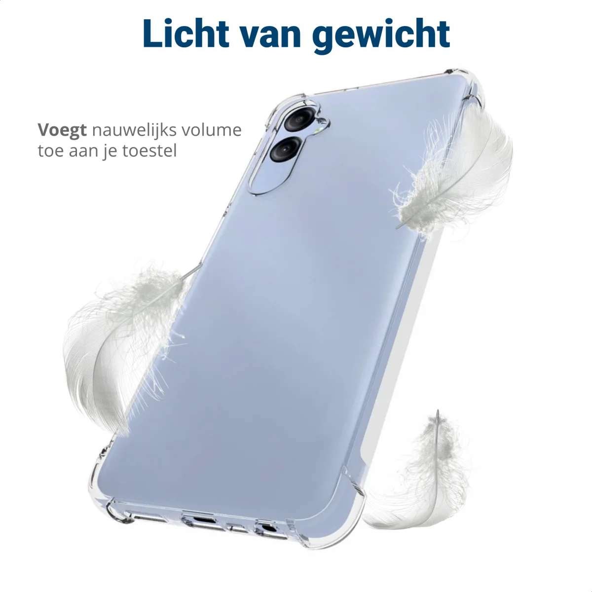 Samsung Galaxy A05 Hoesje Schokbestendig en Dun TPU Transparant afbeelding 5