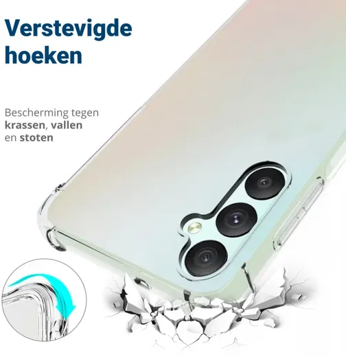 Samsung Galaxy A05s Hoesje Schokbestendig en Dun TPU Transparant afbeelding 2