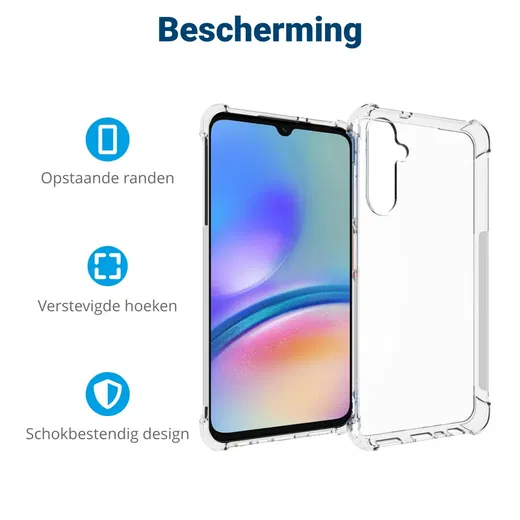 Samsung Galaxy A05s Hoesje Schokbestendig en Dun TPU Transparant afbeelding 4