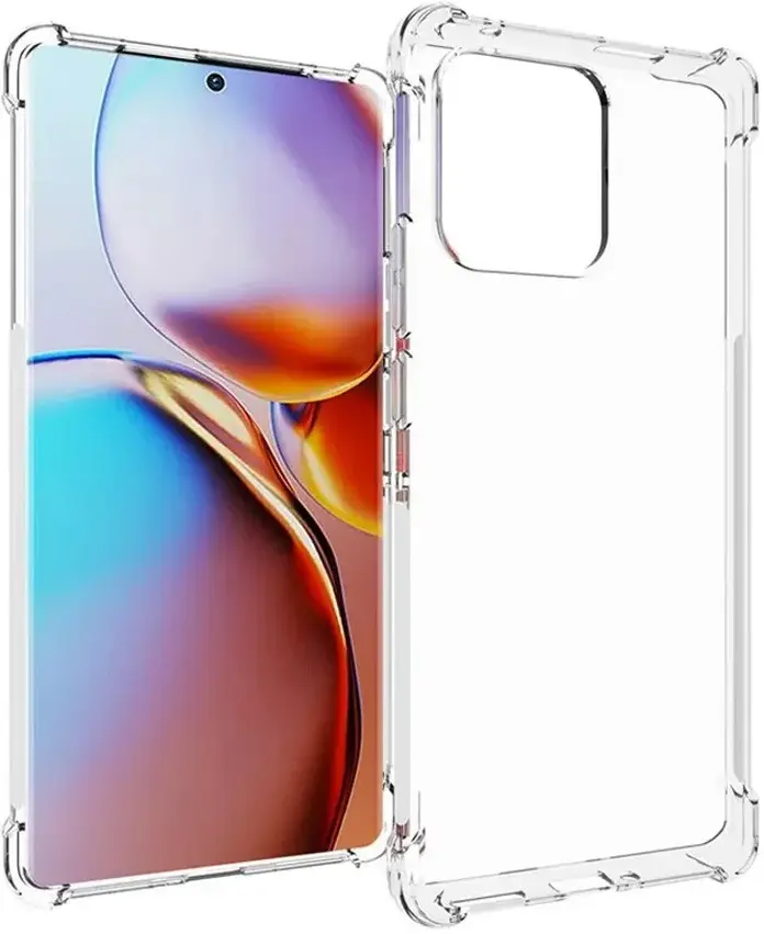 Motorola Edge 40 Neo Hoesje Schokbestendig Dun TPU Transparant afbeelding 1