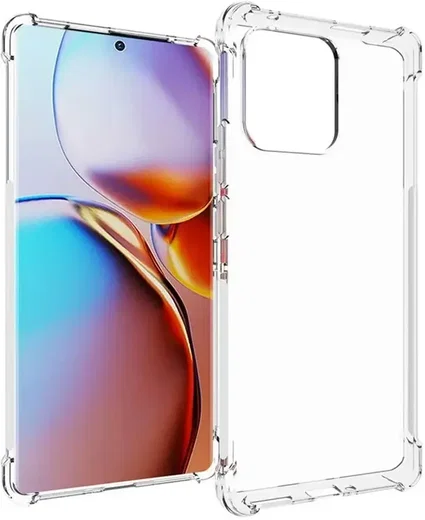 Motorola Edge 40 Neo Hoesje Schokbestendig Dun TPU Transparant afbeelding 1