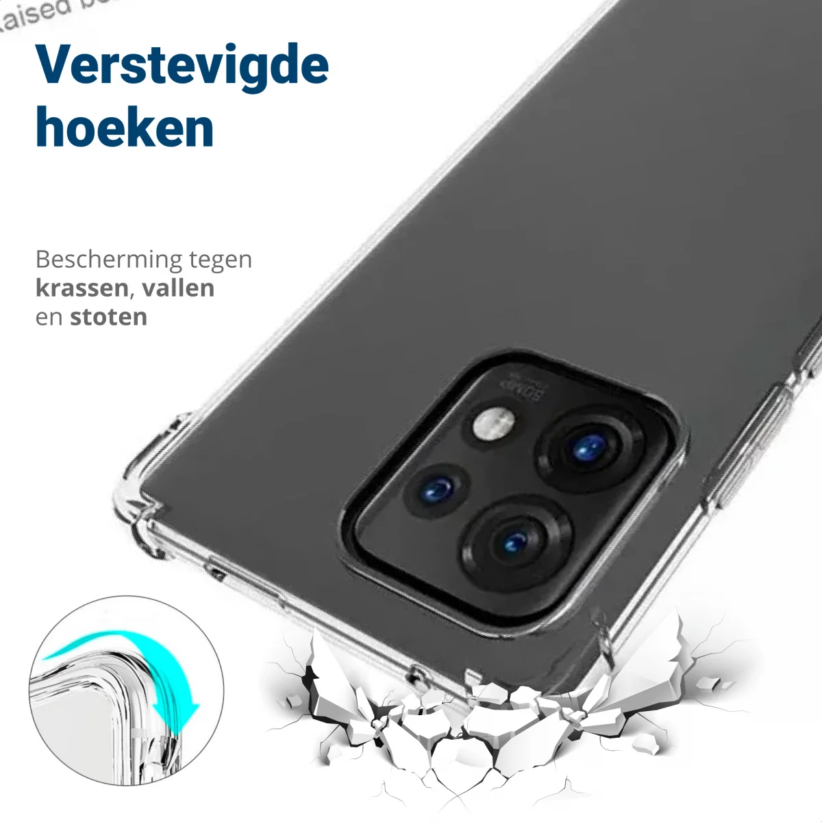 Motorola Edge 40 Neo Hoesje Schokbestendig Dun TPU Transparant afbeelding 2