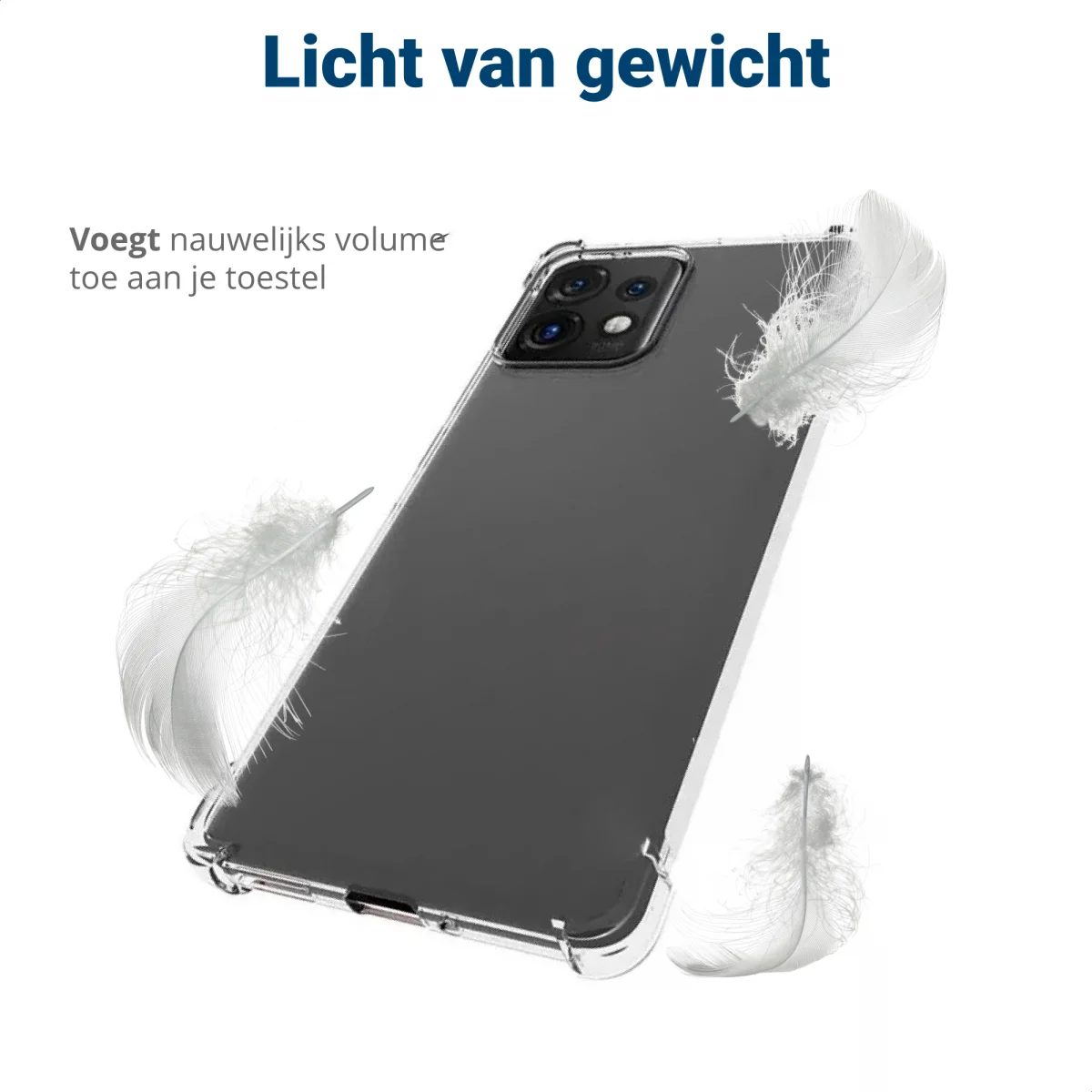 Motorola Edge 40 Neo Hoesje Schokbestendig Dun TPU Transparant afbeelding 5