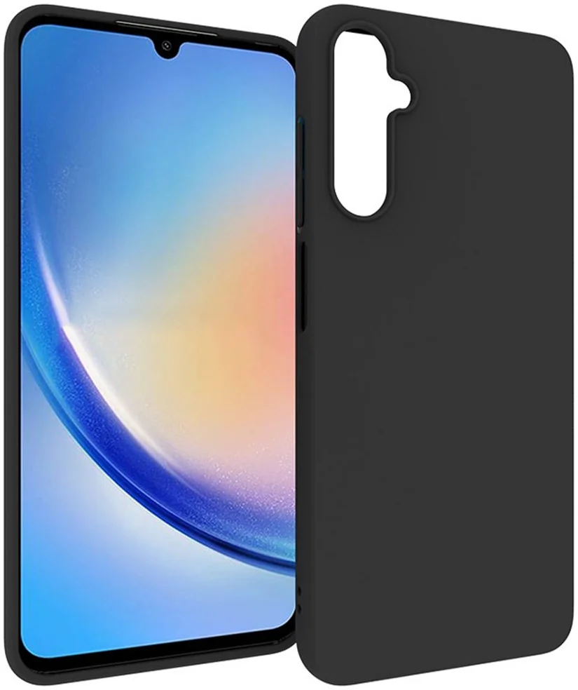 Samsung Galaxy A05S Hoesje Matte Back Cover Dun TPU Zwart afbeelding 1
