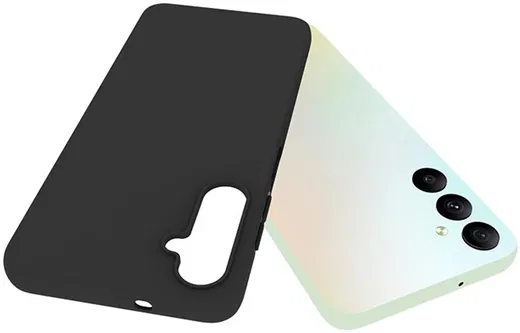 Samsung Galaxy A05S Hoesje Matte Back Cover Dun TPU Zwart afbeelding 2