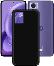 Motorola Edge 40 Neo Hoesje Matte Back Cover Dun TPU Zwart afbeelding
