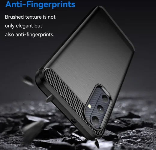 Samsung Galaxy A05S Hoesje Geborsteld TPU Flexibele Back Cover Zwart afbeelding 4