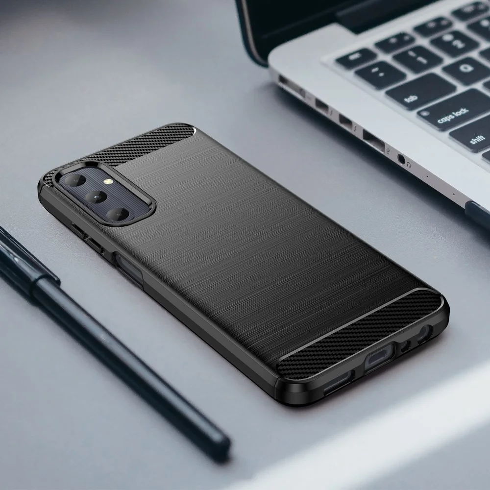 Samsung Galaxy A05S Hoesje Geborsteld TPU Flexibele Back Cover Zwart afbeelding 9