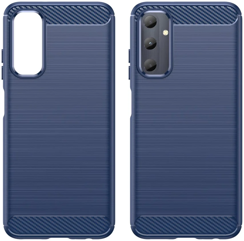 Samsung Galaxy A05S Hoesje Geborsteld TPU Flexibele Back Cover Blauw afbeelding 2
