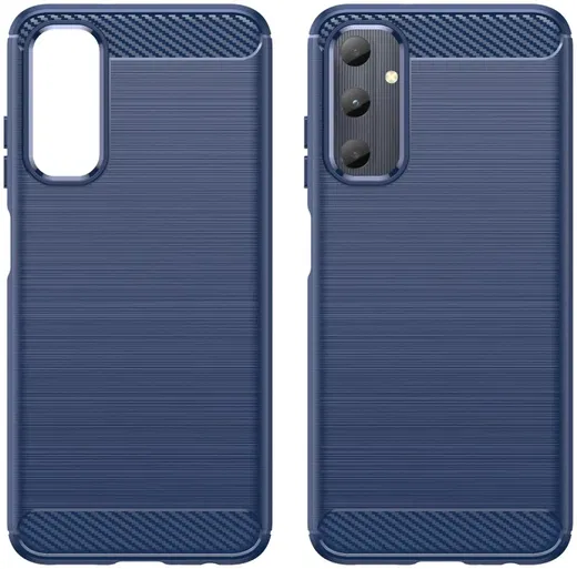 Samsung Galaxy A05S Hoesje Geborsteld TPU Flexibele Back Cover Blauw afbeelding 2