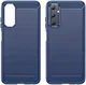 Samsung Galaxy A05S Hoesje Geborsteld TPU Flexibele Back Cover Blauw afbeelding 2