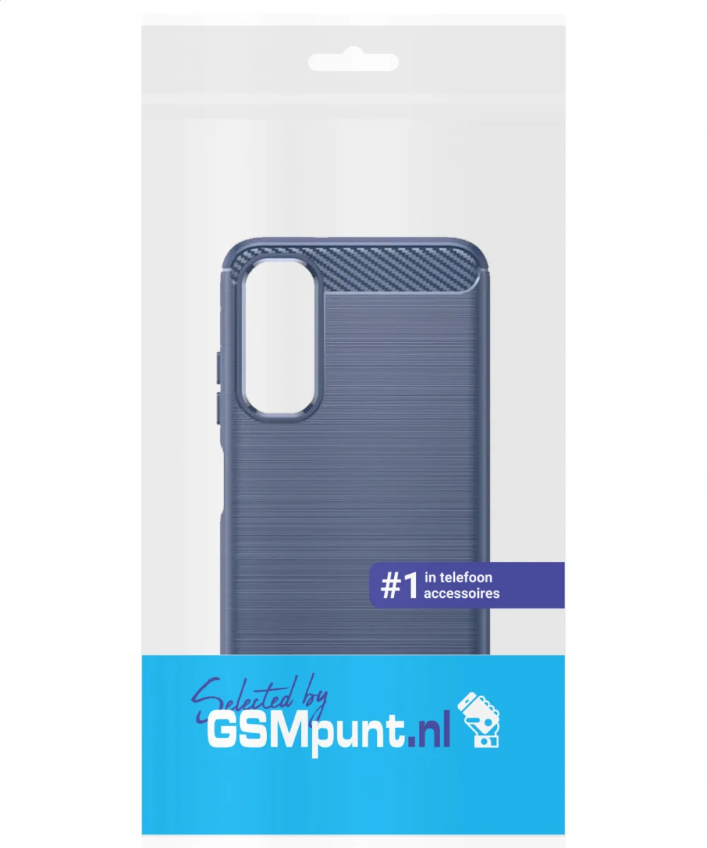 Samsung Galaxy A05S Hoesje Geborsteld TPU Flexibele Back Cover Blauw afbeelding 10