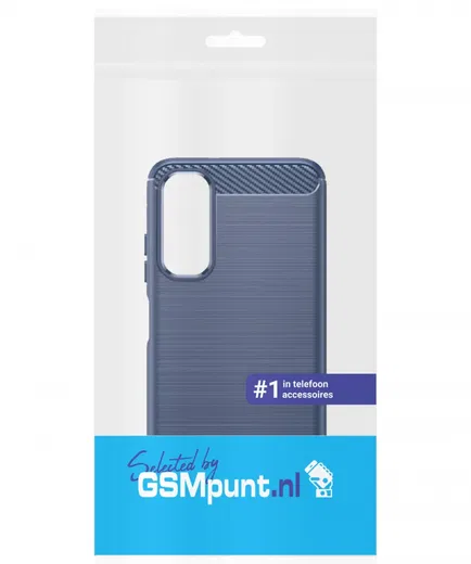 Samsung Galaxy A05S Hoesje Geborsteld TPU Flexibele Back Cover Blauw afbeelding 10