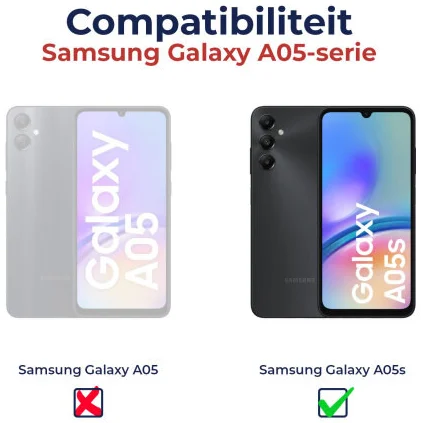 Samsung Galaxy A05S Hoesje Geborsteld TPU Flexibele Back Cover Blauw afbeelding 8