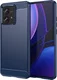 Motorola Edge 40 Neo Hoesje Geborsteld TPU Flexibele Back Cover Blauw afbeelding 1