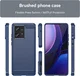 Motorola Edge 40 Neo Hoesje Geborsteld TPU Flexibele Back Cover Blauw afbeelding 2