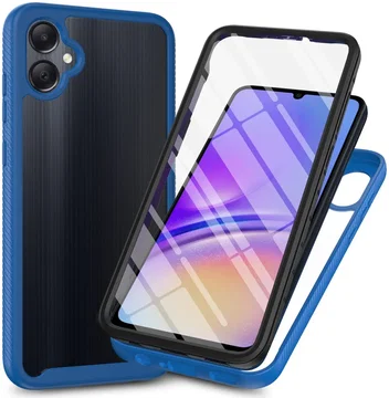 Samsung Galaxy A05 Hoesje Full Protect 360° Cover Hybride Blauw
