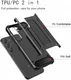 Samsung Galaxy A05 Hoesje Shock Proof Hybride Back Cover Zwart afbeelding 4