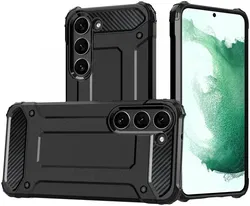 Samsung Galaxy A05S Hoesje Shock Proof Hybride Back Cover Zwart afbeelding