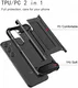 Samsung Galaxy A05S Hoesje Shock Proof Hybride Back Cover Zwart afbeelding 4