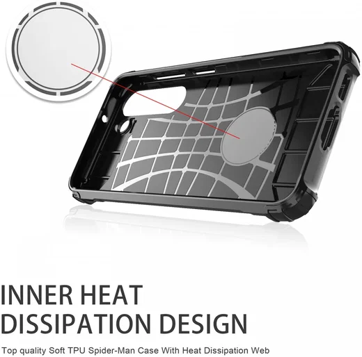 Samsung Galaxy S23 FE Hoesje Shock Proof Hybride Back Cover Zwart afbeelding 6