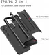 Samsung Galaxy S23 FE Hoesje Shock Proof Hybride Back Cover Blauw afbeelding 5