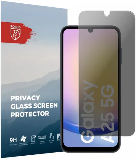 Rosso Samsung Galaxy A25 9H Tempered Glass Screen Protector Privacy afbeelding 1