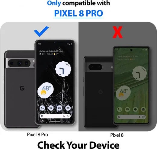 Whitestone Dome Glass Google Pixel 8 Pro Screen Protector 2-Pack afbeelding 3