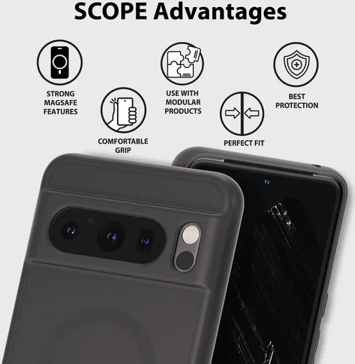 Whitestone Scope Case Google Pixel 8 Pro Hoesje MagSafe Wit afbeelding 2