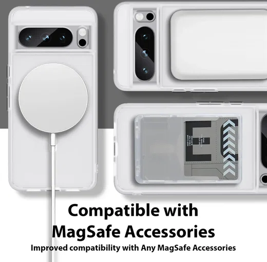 Whitestone Scope Case Google Pixel 8 Pro Hoesje MagSafe Wit afbeelding 5