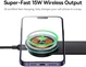 Baseus C02 MagSafe Dashboard Telefoonhouder Auto met Opladen 15W Zwart afbeelding 6