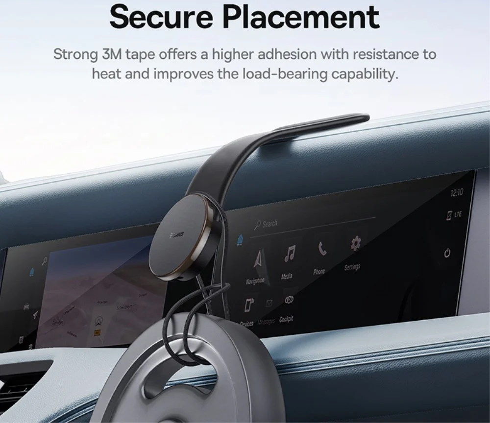 Baseus C02 MagSafe Dashboard Telefoonhouder Auto met Opladen 15W Zwart afbeelding 7