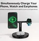 Baseus 3-in-1 Station 20W Draadloze Oplader iPhone/AirPods/Watch Zwart afbeelding 4