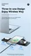 Essager 3-in-1 Opvouwbare Draadloze Lader iPhone/AirPods/Watch Zwart afbeelding 2