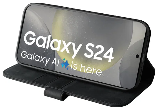 Rosso Elite Samsung Galaxy S24 Hoesje MagSafe Leer Zwart afbeelding 10