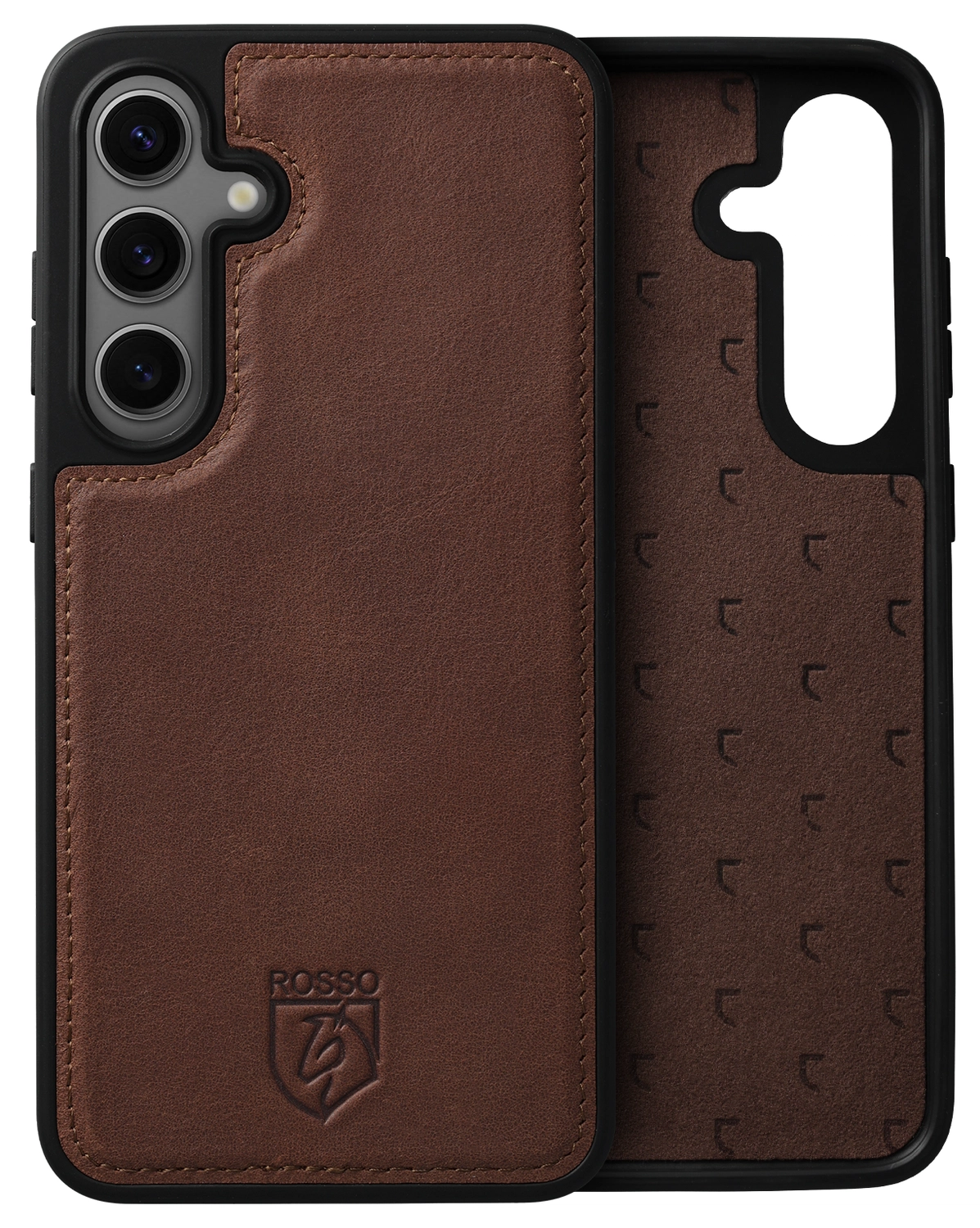 Rosso Elite Samsung Galaxy S24 Hoesje MagSafe Leer Bruin afbeelding 8