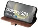 Rosso Elite Samsung Galaxy S24 Hoesje MagSafe Leer Bruin afbeelding 10