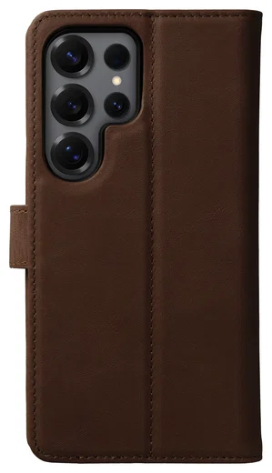Rosso Elite Samsung Galaxy S24 Ultra Hoesje MagSafe Leer Bruin afbeelding 9