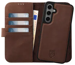 Rosso Elite Samsung Galaxy S24 Plus Hoesje MagSafe Leer Bruin afbeelding