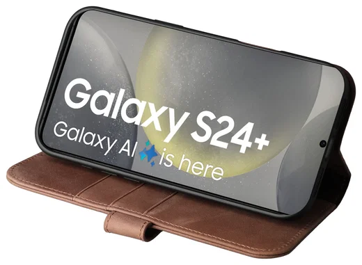 Rosso Elite Samsung Galaxy S24 Plus Hoesje MagSafe Leer Bruin afbeelding 10
