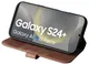 Rosso Elite Samsung Galaxy S24 Plus Hoesje MagSafe Leer Bruin afbeelding 10
