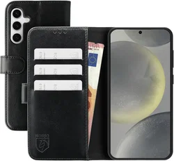 Rosso Element Samsung Galaxy S24 Hoesje Book Case Wallet Zwart afbeelding