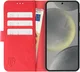 Rosso Element Samsung Galaxy S24 Hoesje Book Case Wallet Rood afbeelding 17
