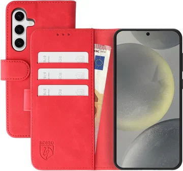 Rosso Element Samsung Galaxy S24 Hoesje Book Case Wallet Rood