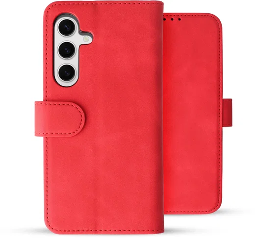 Rosso Element Samsung Galaxy S24 Hoesje Book Case Wallet Rood afbeelding 2