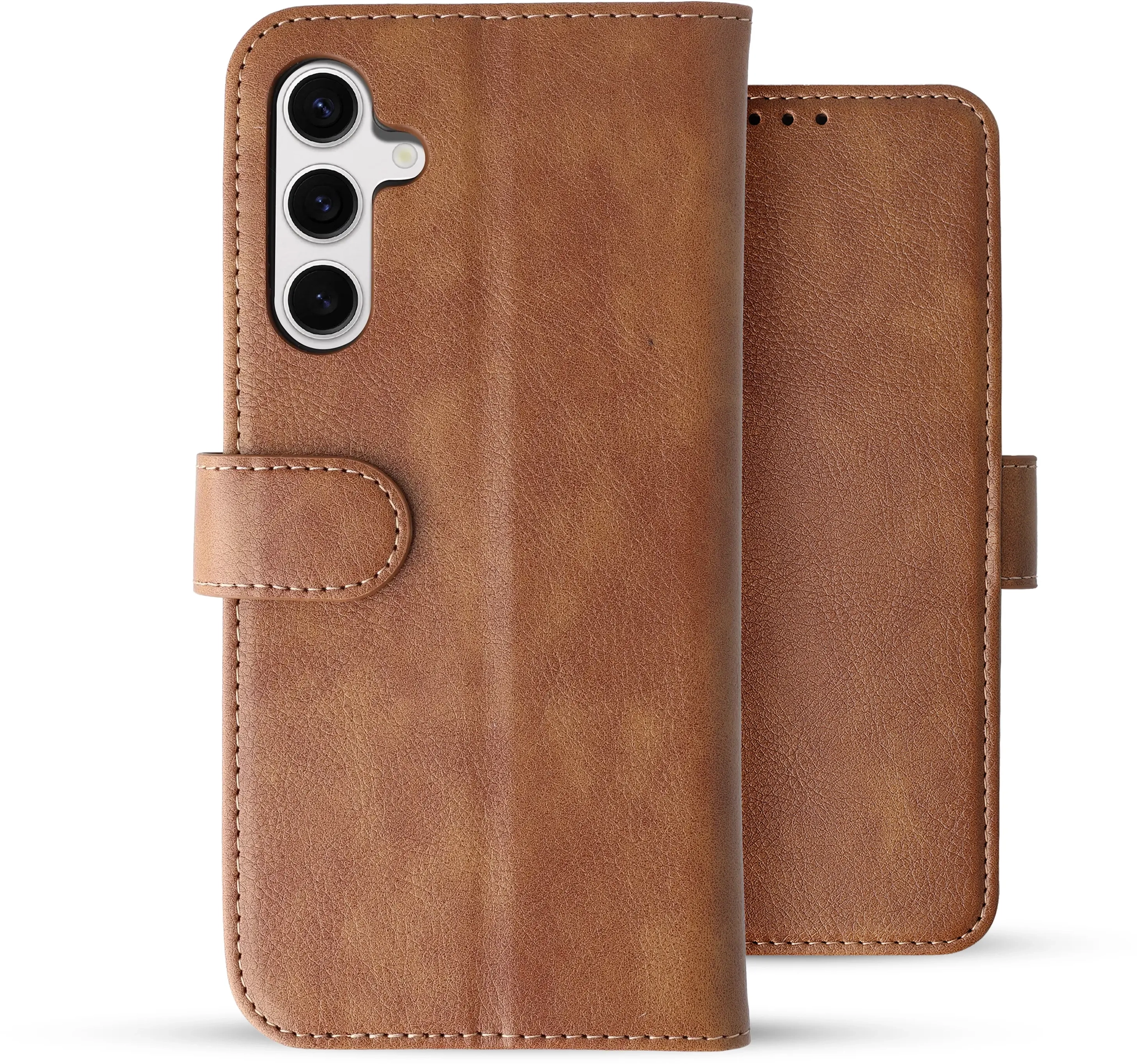Rosso Element Samsung Galaxy S24 Hoesje Book Case Wallet Bruin afbeelding 2