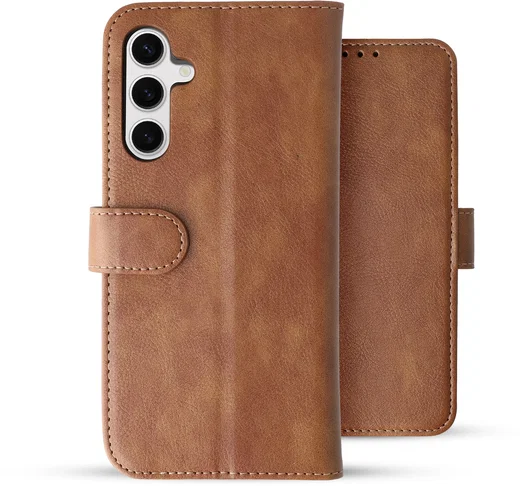 Rosso Element Samsung Galaxy S24 Hoesje Book Case Wallet Bruin afbeelding 2