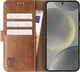 Rosso Element Samsung Galaxy S24 Hoesje Book Case Wallet Bruin afbeelding 13
