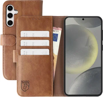 Rosso Element Samsung Galaxy S24 Hoesje Book Case Wallet Bruin